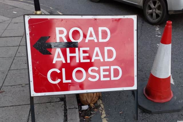 The sign in the Bull Ring which councillors and residents say indicated the town centre was effectively closed during the roadworks.