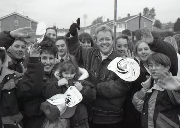 Keith Chegwin in Boston for the Big Breakfast in 1993, 15 years (almost to the day) after he was in the town with Swap Shop.