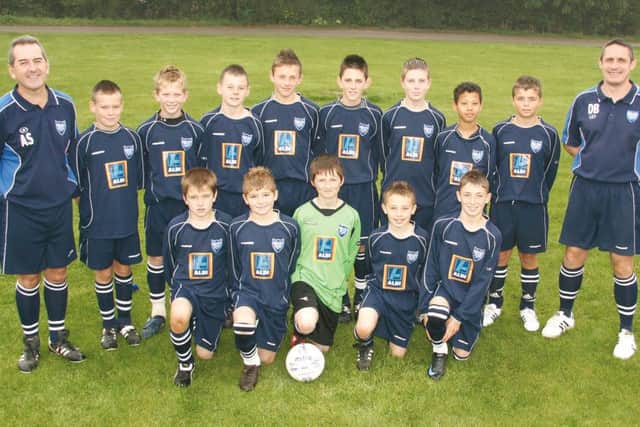 Boston Town Football Club's Under 13s team 10 years ago.