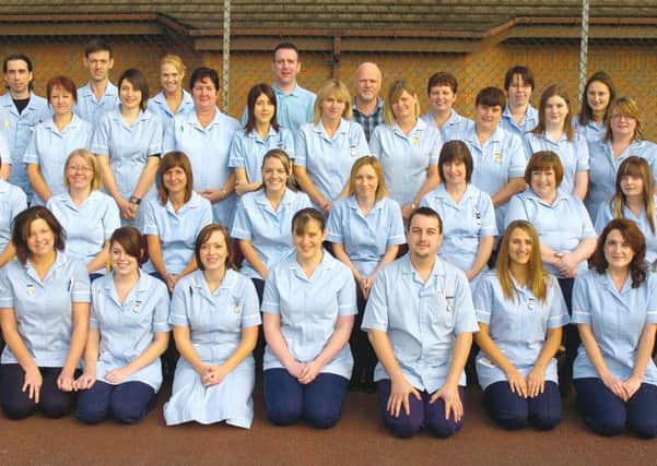 Graduates at Pilgrim Hospital's School of Nursing 10 years ago.