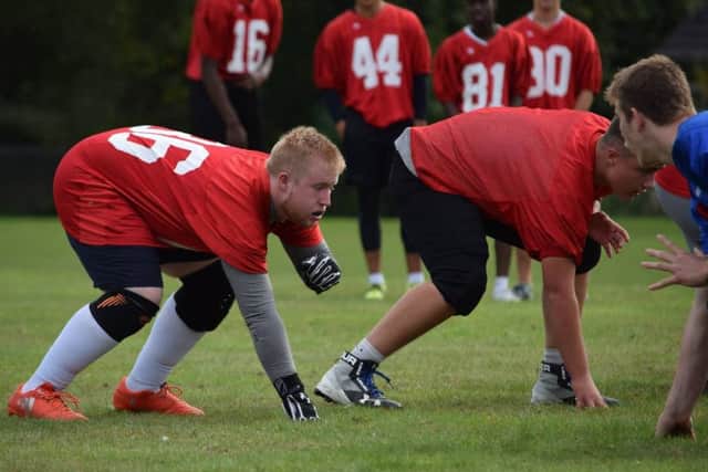 Jake Blackburn has found his sporting niche through American football EMN-181017-172320002