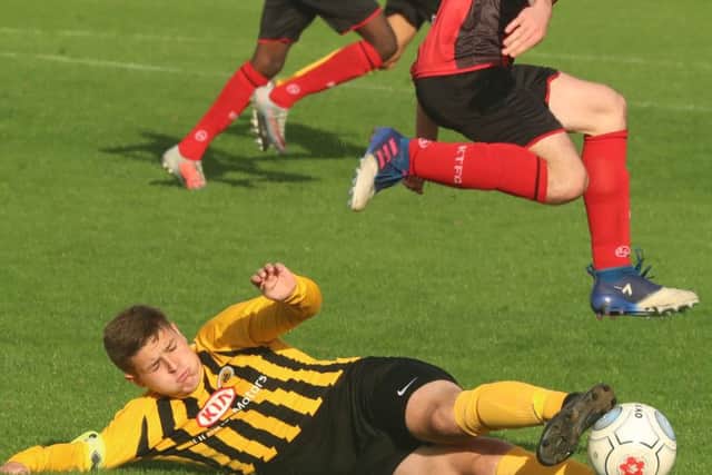 Boston United 3 Kettering Town 0 - U19 Alliance League. Photo: Eric Brown.