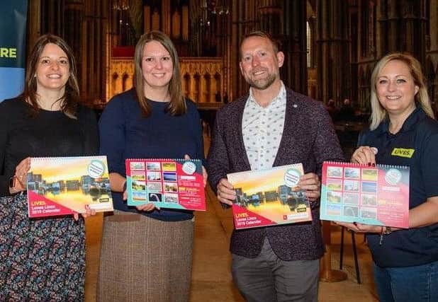Charlie McClelland (right) at the launch of the new calendar