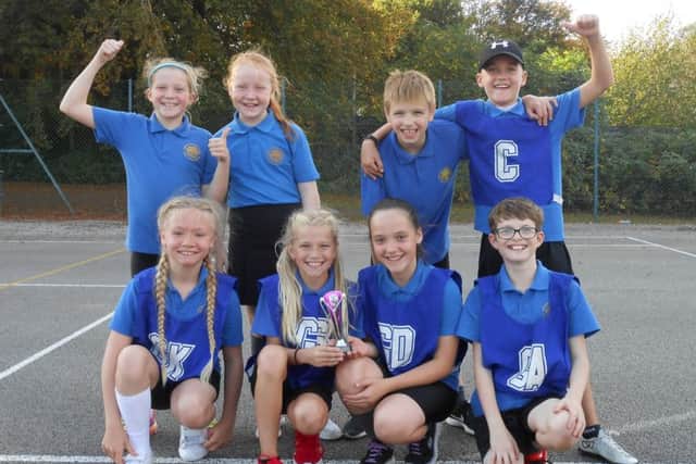 St Michael's Primary School's winning netball team EMN-181019-145423002