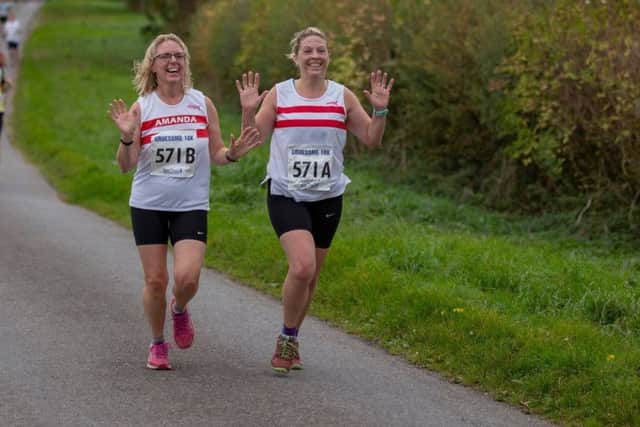 Amanda and Clare finished in the top third