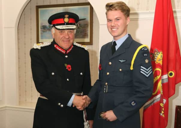 Matthew Mayers is selected as the Lord Lieutenant's Cadet for Lincolnshire. EMN-181030-132928001