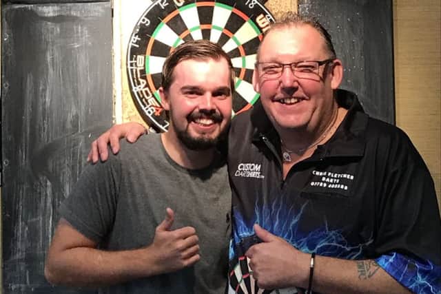 Charlie Kemp (left) with Chris Fletcher.