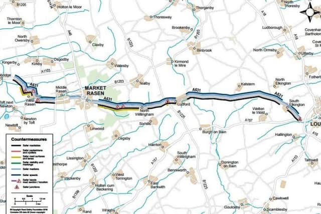 The A631 road from Louth to Bishopbridge could soon receive funds of £3.3m to improve the large stretch of road.