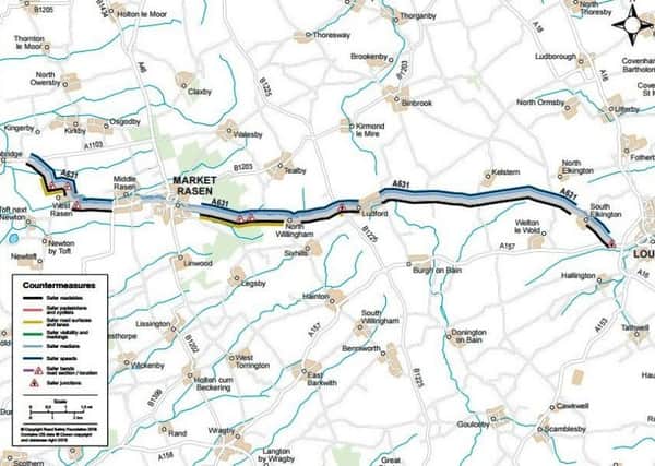 The A631 road from Louth to Bishopbridge could soon receive funds of Â£3.3m to improve the large stretch of road.