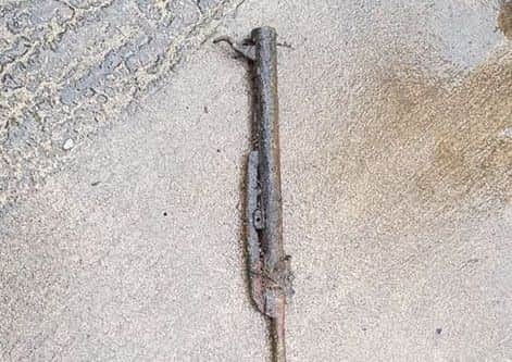 The air rifle the family found in Louth Canal two weeks later.