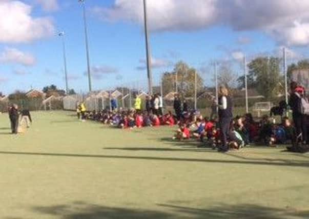 Youngsters enjoyed their day of hockey.