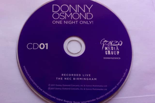 One of the 'defective' Donny Osmond CDs.
