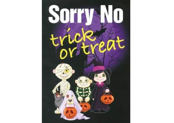 No trick or treat posters are available from local police to download. EMN-181029-144106001