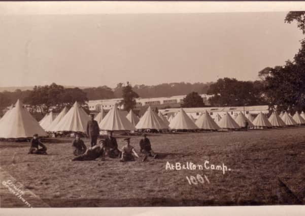 Belton Camp during the First World War. EMN-181030-163802001