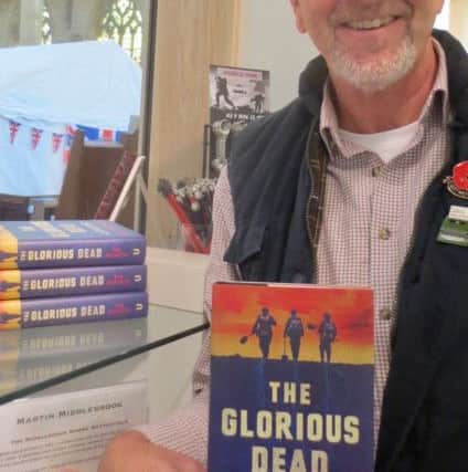 Tim Atkinson and his new book The Glorious Dead.
