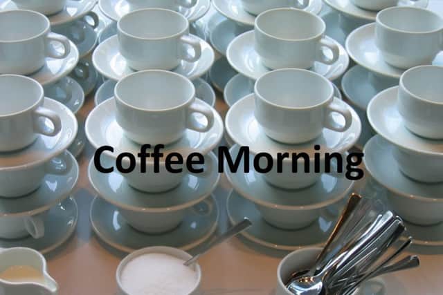 Charity coffee morning