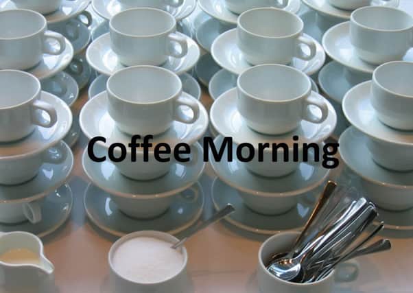Charity coffee morning