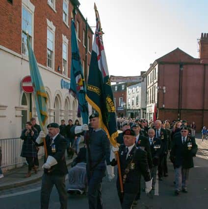 Sleaford Remembrance Sunday Parade from 2017. EMN-180611-102356001