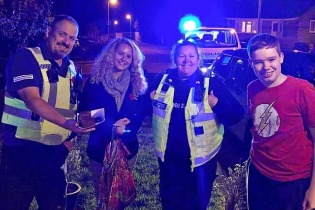 Horncastle Neighbourhood Policing Team were joined by Lincolnshire Police volunteers on Halloween. EMN-180511-153026001