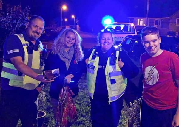 Horncastle Neighbourhood Policing Team were joined by Lincolnshire Police volunteers on Halloween. EMN-180511-153026001