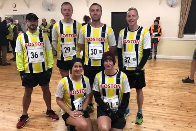 Boston Community Runners at the Three Rivers challenge. mZc0aKf4y43PxH56Dukp