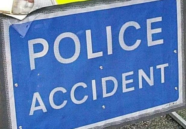 Police accident sign