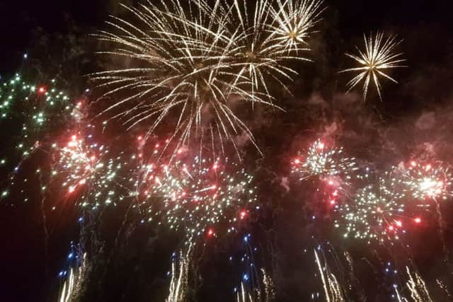 The fireworks display by Bright Lights was a highlight of the evening. Photo: Kate Simpson ANL-180611-091237001