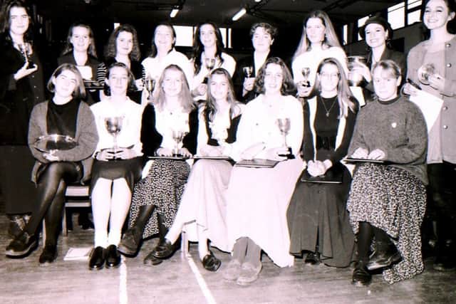 Kesteven and Sleaford High School prize winners from 1993. EMN-180911-144811001
