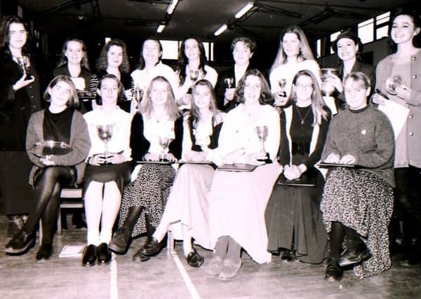 Kesteven and Sleaford High School prize winners from 1993. EMN-180911-144811001