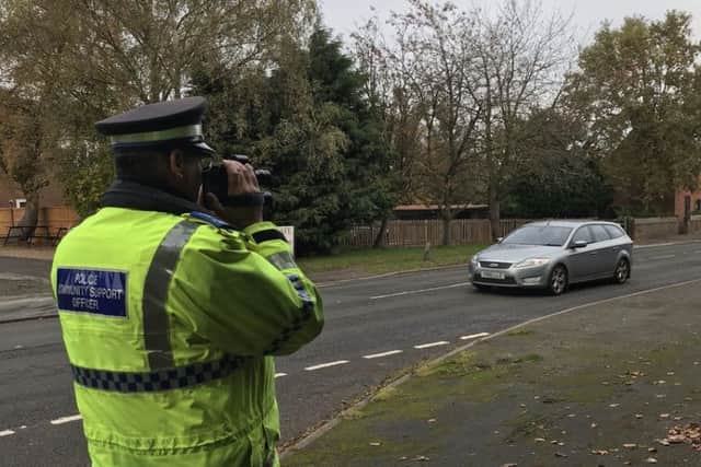 Horncastle Police conducted a community speedwatch in Hagworthingham.