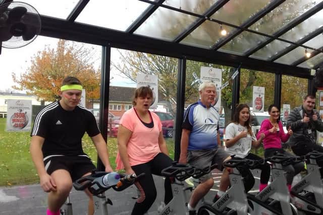 County Care put pedal power behind raising funds for Children in Need. ANL-180811-151556001