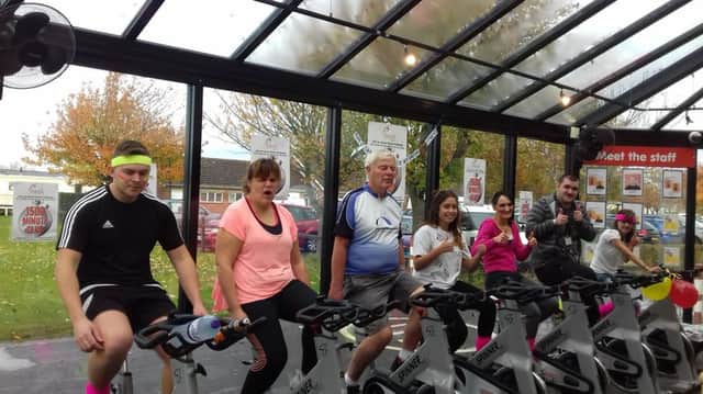 County Care put pedal power behind raising funds for Children in Need. ANL-180811-151556001