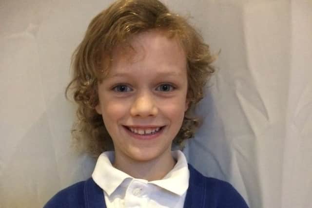 Monty Unsworth from Theddlethorpe is all smiles after receiving his diamond Blue Peter badge recently.