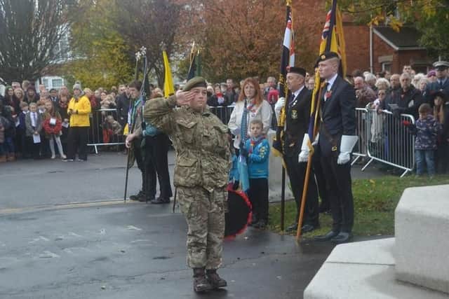 Remembrance Day 2018 in Skegness. Photo: Barry Robinson