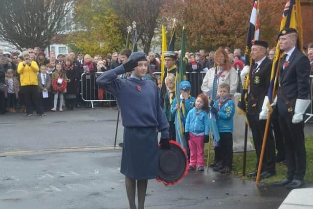 Remembrance Day 2018 in Skegness. Photo: Barry Robinson