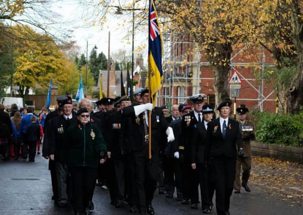 The Remembrance Day parade in Skegness. Photo: Bradley Rockliffe ANL-181211-163914001
