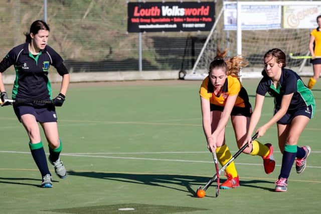 Action from Louth Ladies' Second XI's defeat to Bourne Deeping PICTURE: DAVID DALES EMN-181211-121311002