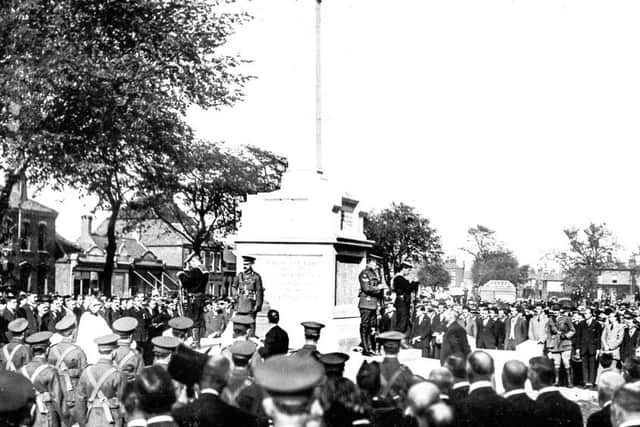 Another scene from the unveiling of the war memorial in 1921. Picture: Neil Watson.