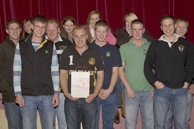 Members of the Wainfleet Young Farmers Club 10 years ago.