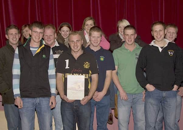 Members of the Wainfleet Young Farmers Club 10 years ago.