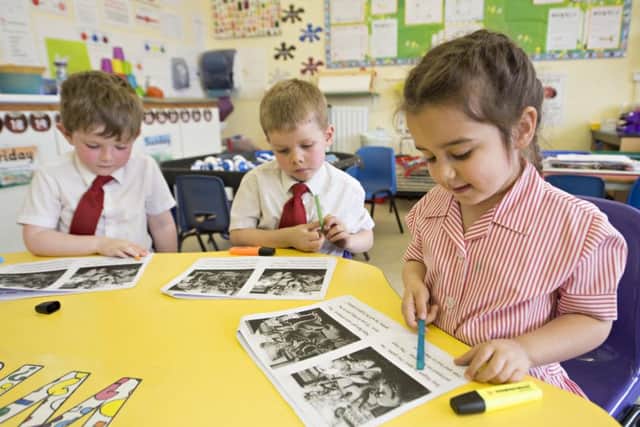 Pupils enjoying a lesson at St Hugh's. Picture: Andy Weeks.