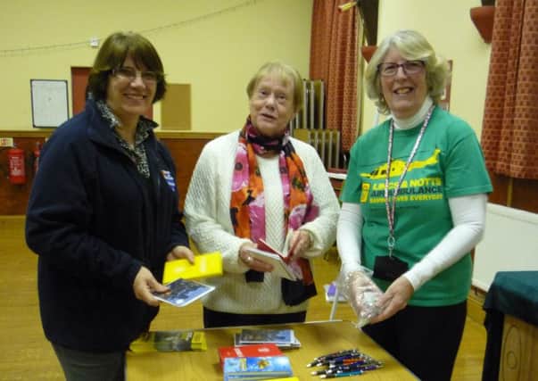 Binbrook WI found out all about the Lincs & Notts Air Ambulance at their recent meeting EMN-181113-151938001