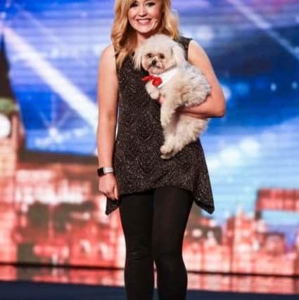 Lucy Heath and her dog on the show in 2016.