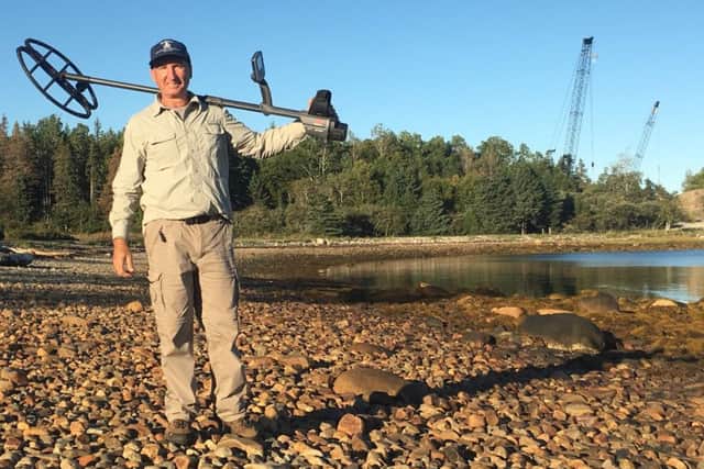 Gary pictured on Oak Island.