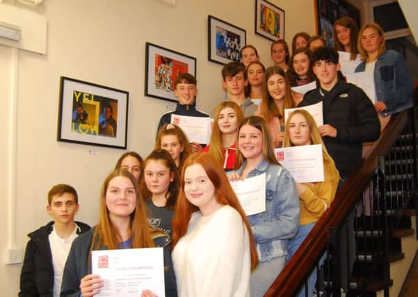 Duke of Edinburgh Award recipients at the Kesteven and Sleaford High School celebration event. EMN-181119-210355001