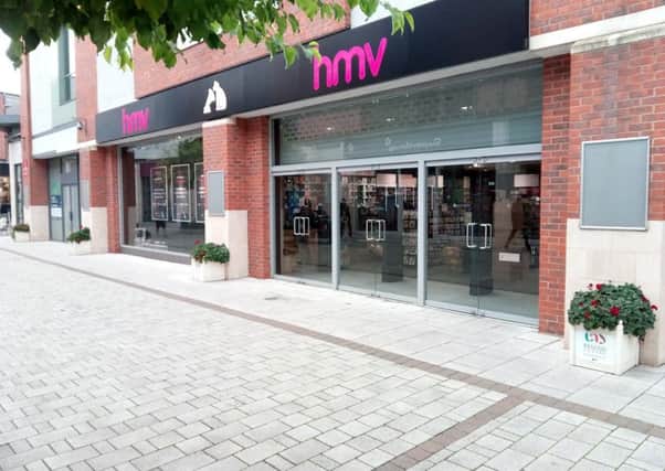 Just six weeks old ... HMV's branch in Pescod Square.