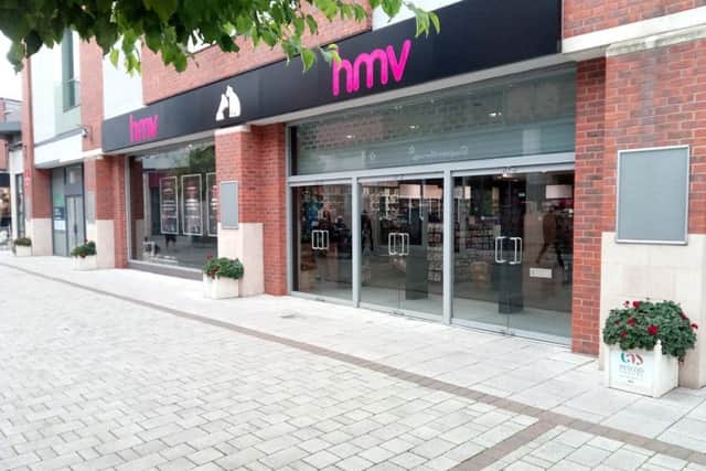 Opening soon ... HMV, in Pescod Square.