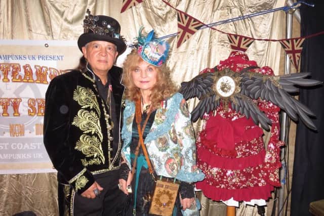 Christina Ruby Willow and Dante Prince at the Steampunks' Variety Show, Spilsby Theatre. Images supplied