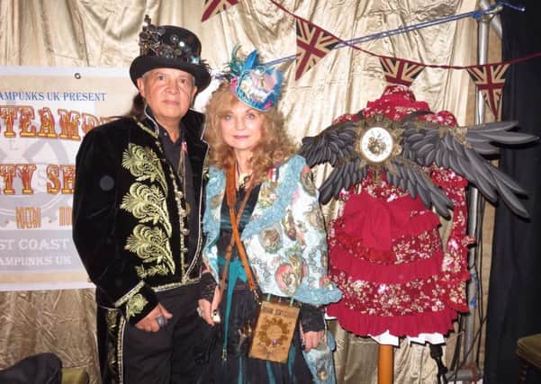 Christina Ruby Willow and Dante Prince at the Steampunks' Variety Show, Spilsby Theatre. Images supplied