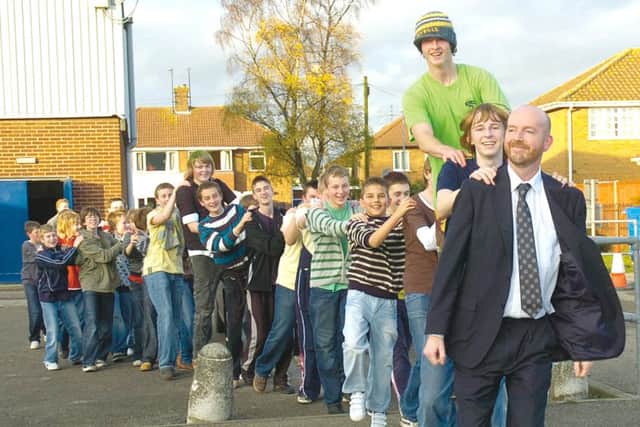Children in Need at Boston Grammar School in 2008.